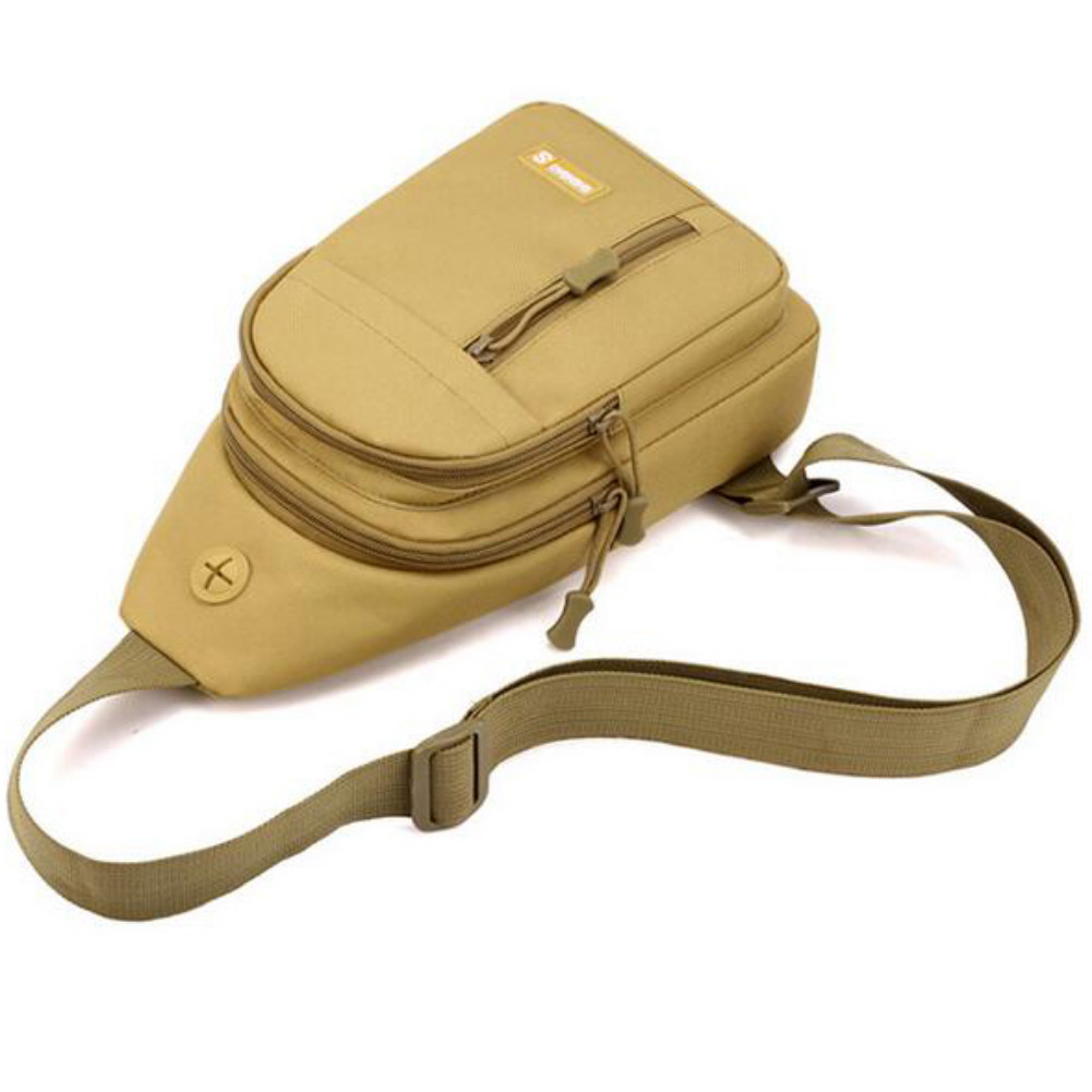 Men Backpack Tactical Sling Bag Chest Shoulder Fanny Pack Crossbody Sport Travel