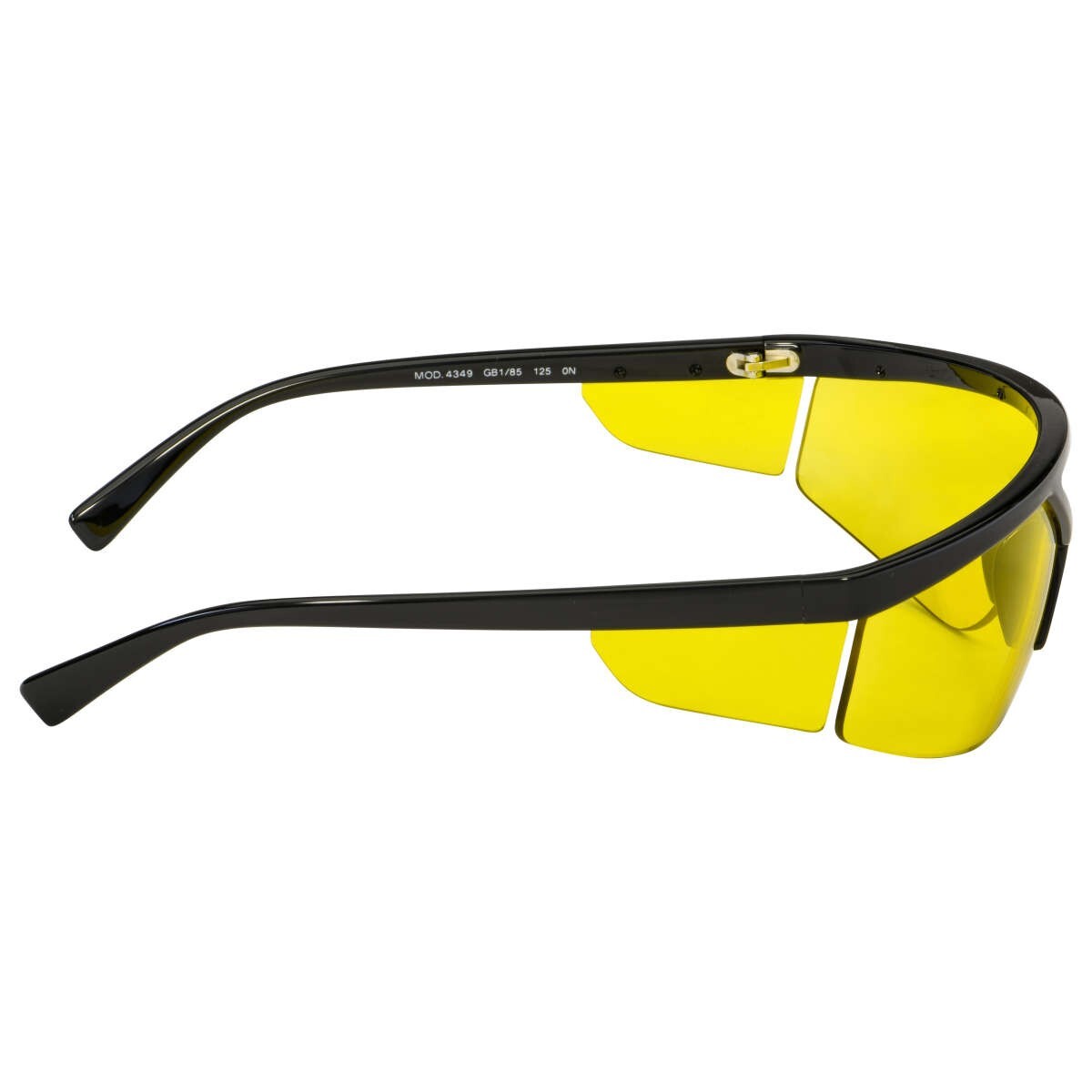 NIB Authentic Versace 4349 Gb1/85-39 Sunglasses Black Frame Yellow Lenses