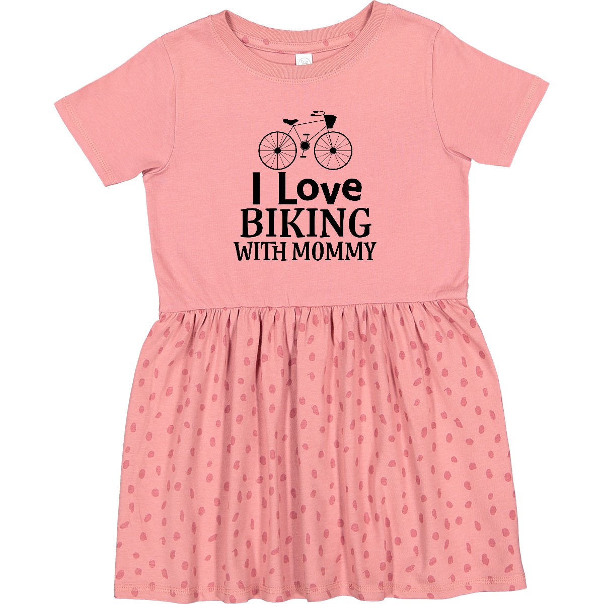 Inktastic Biking With Mommy Bicycle Toddler Dress Bicycling Mom Childs Exercise