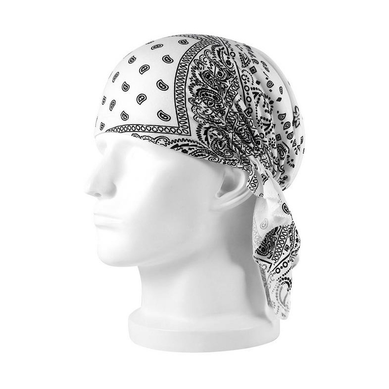 Biker Durag Headwear Head Wrap Skull Cap Doo Do Rag Bandana Headband Beanie Hat