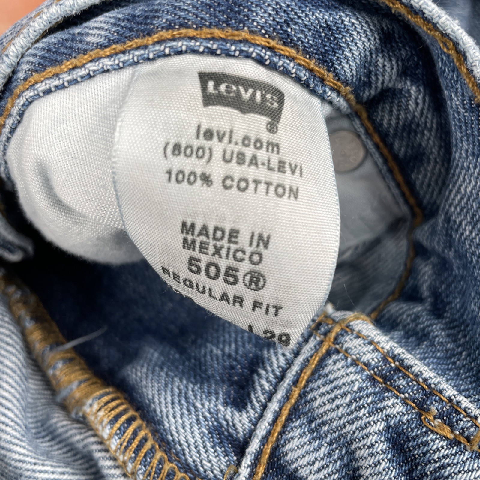 Vtg Levi’s 505 Denim Jeans Stone Washed Blue 36×29 Measures 35×28 EUC Y2K