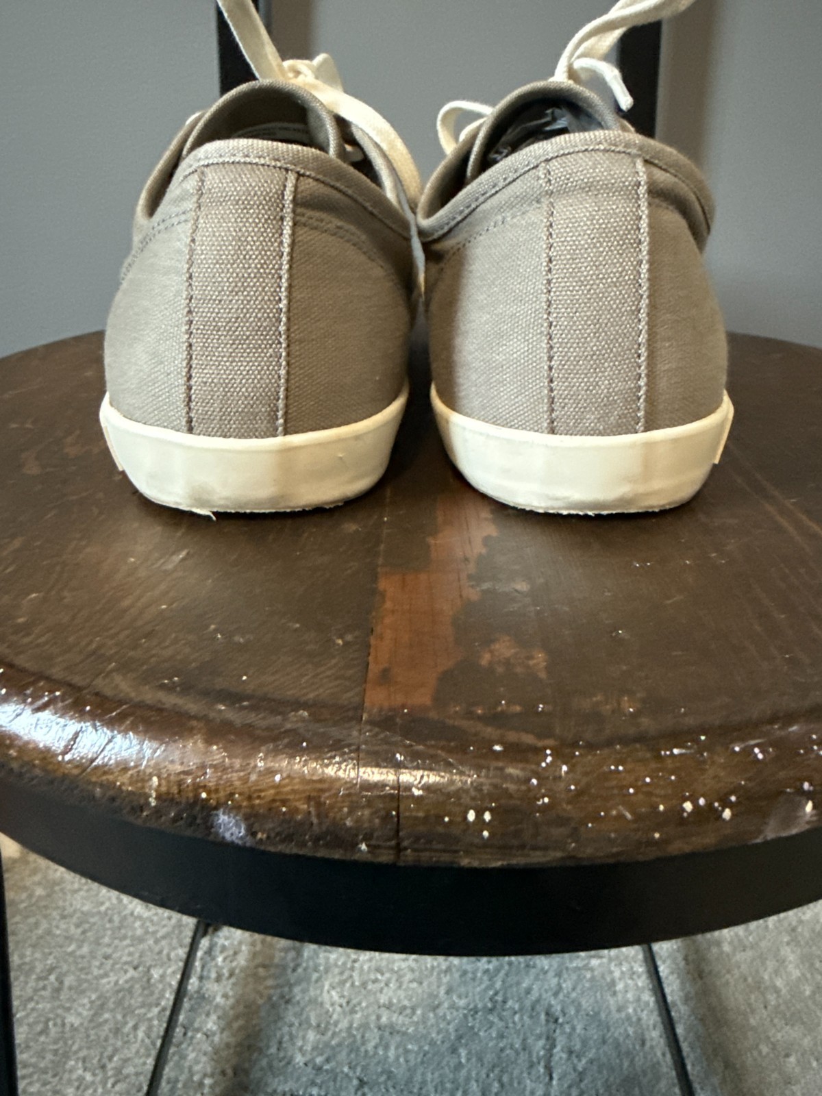 Seavees Womens Light Gray Monterey Sneaker Size 10