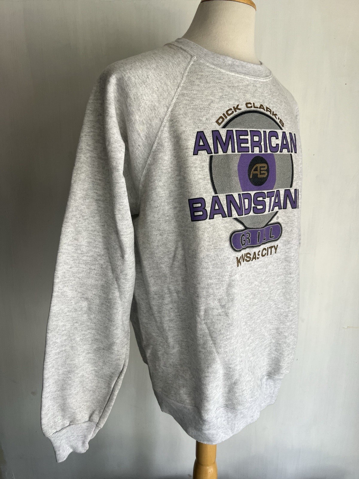 DICK CLARK’S AMERICAN BANDSTAND GRILL Kansas City MO Vintage 90s Sweatshirt XL