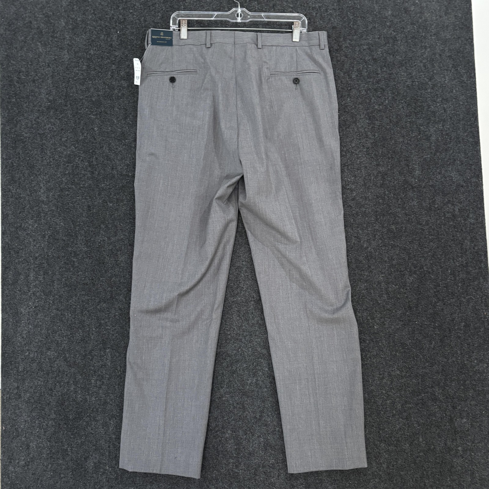 Brooks Brothers Madison Fit Pants Men’s 36×32 Gray Merino Wool Dress Slacks