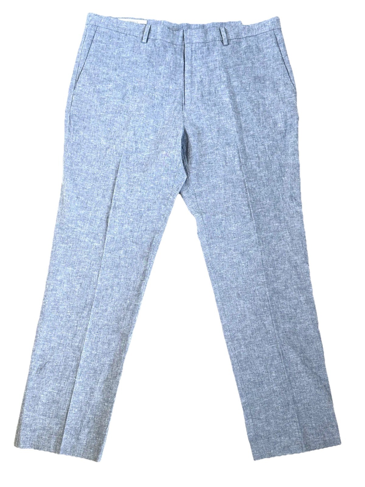 Perry Ellis Portfolio Linen Pants Slim Fit Bay Blue Size 38 x 30 Retail $95