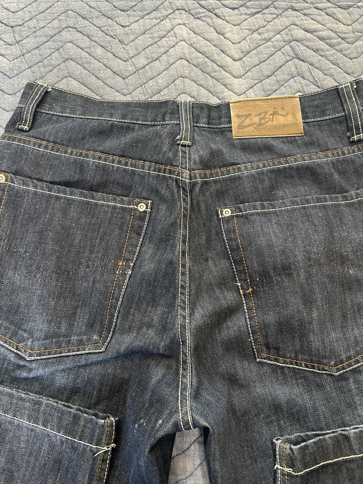 ZBK Apparel Men’s Straight Leg Regular Fit Dark Wash Blue Denim 5-Pocket Jeans
