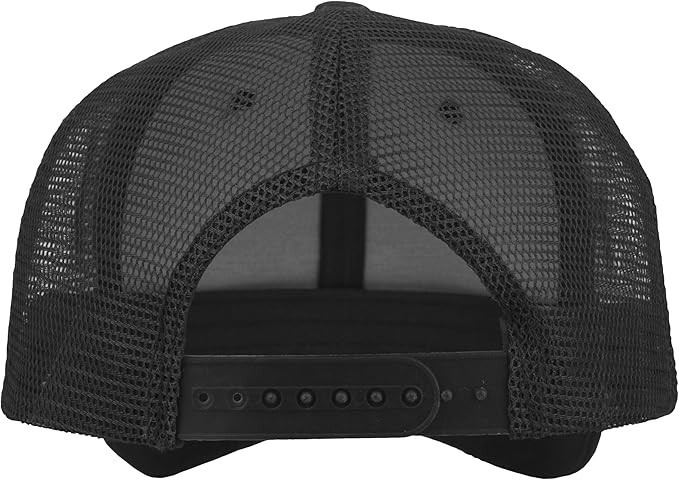 Gelante Trucker Hat Mesh Back Snapback Adjustable Baseball Cap Black Unisex