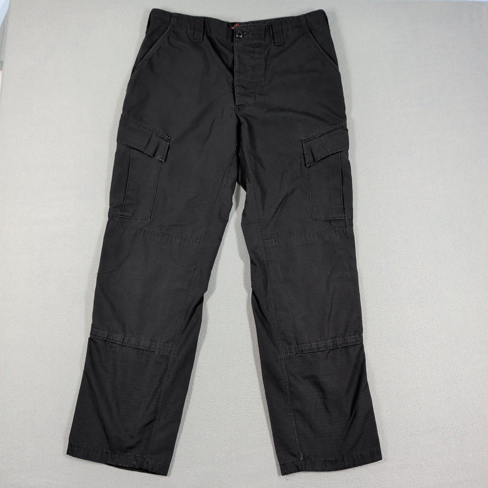 Tru-Spec Cargo Pants Mens Medium Black Tactical Response Uniform Ripstop 4393