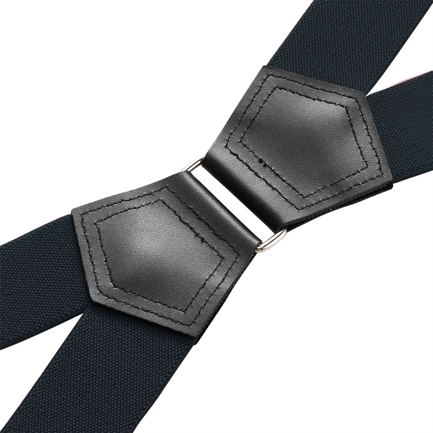 Buyless Fashion Suspenders Mens – 48″ Elastic Adjustable Straps 1 1/4″ – X Shape