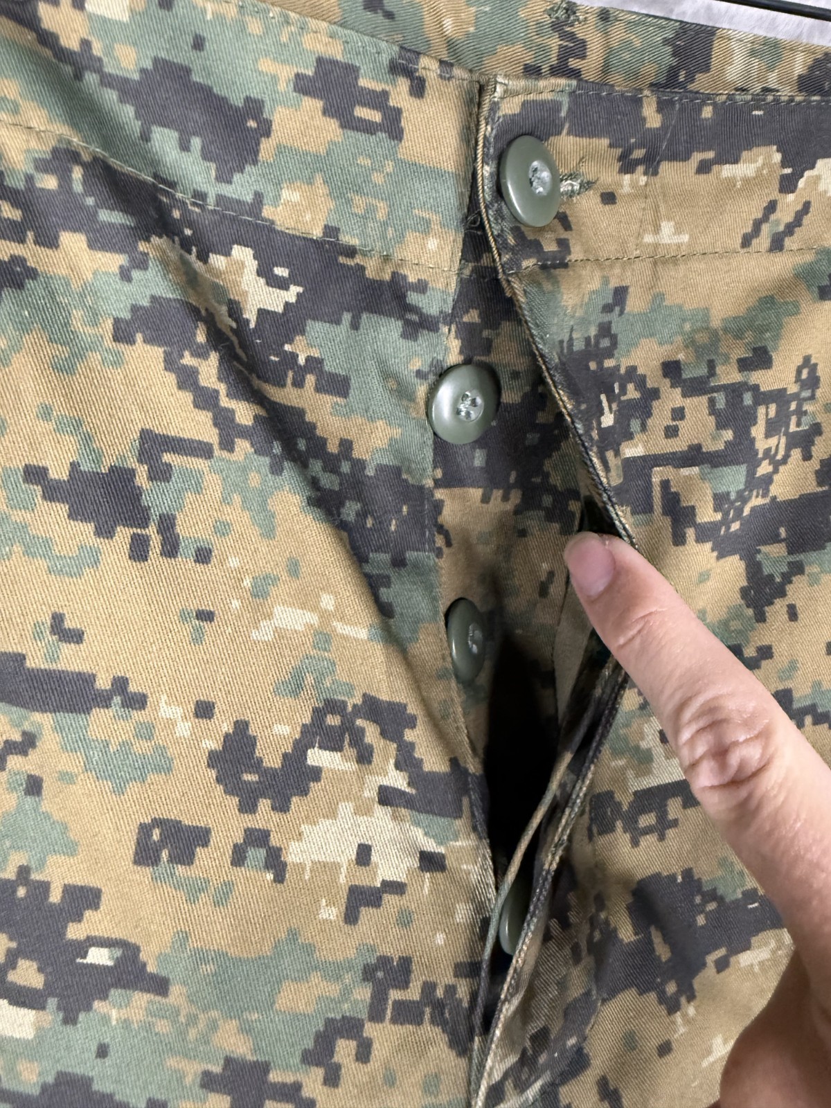 Mil-Tec Cargo Pants Mens XXL Button Fly Digi Camo Military Style Utility