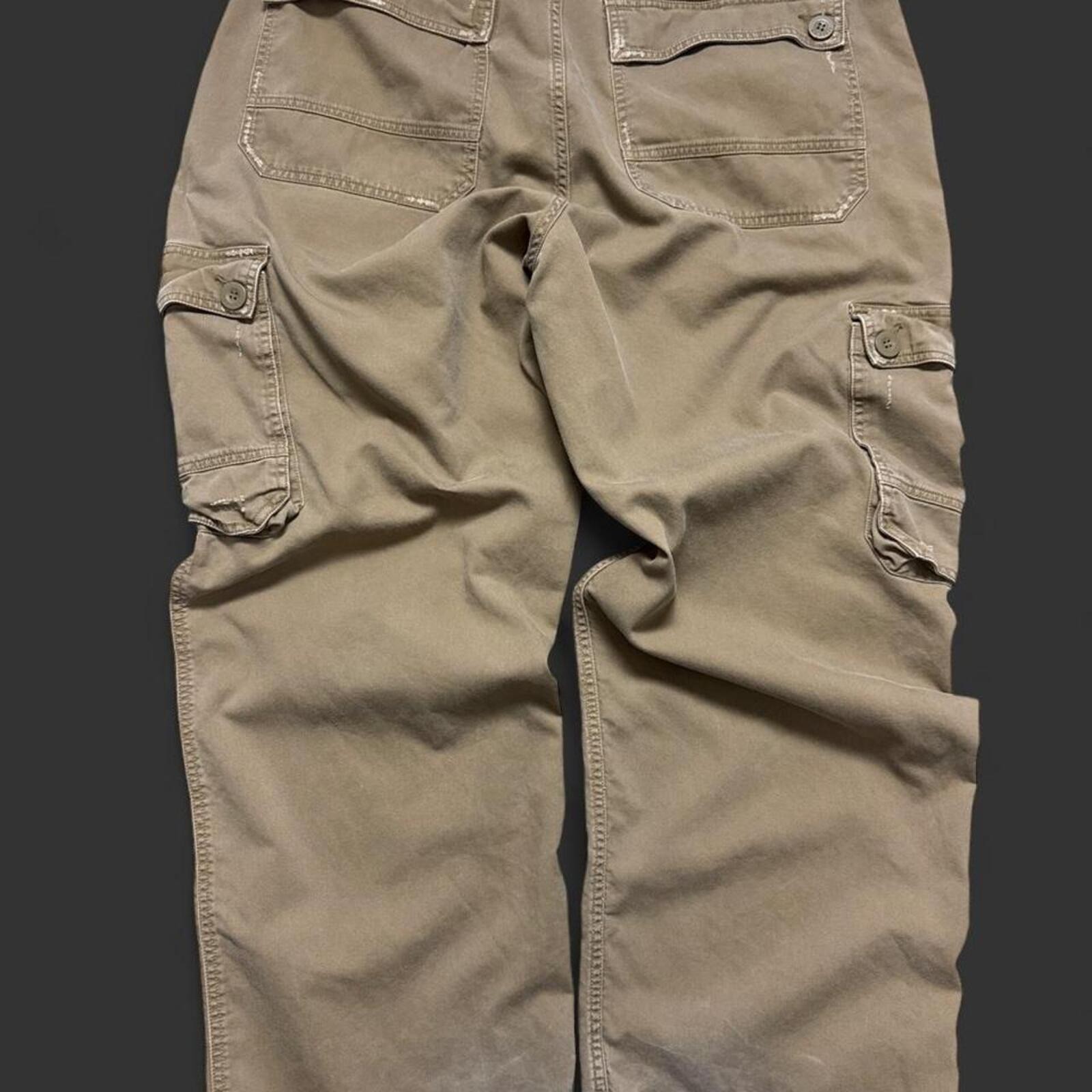 Anchor Blue Brown Carpenter Styled Mens Pants 33×28