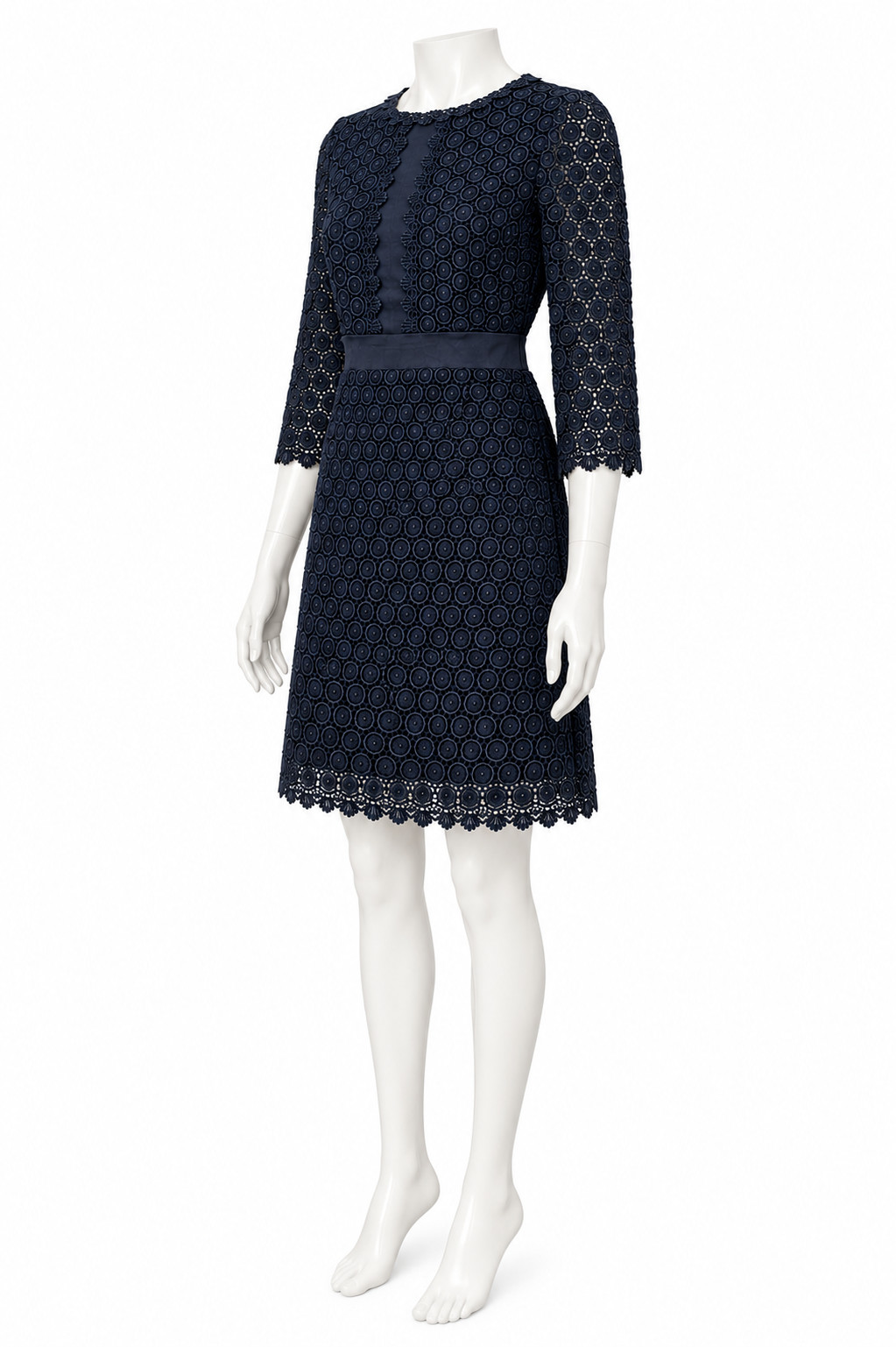 Diane von Furstenberg Nolly black lace dress (cotton crochet) US 4 UK 8