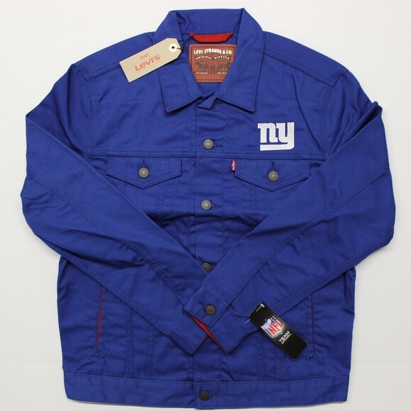 Levi’s Mens New York Giants Twill Trucker Button-Up Jacket 181940007