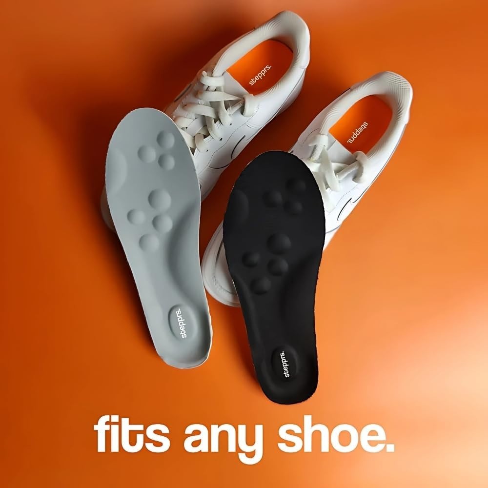 Original Stepprs Comfort Shoe Insoles Steppers Cloud Soles for Men Women(Orange)