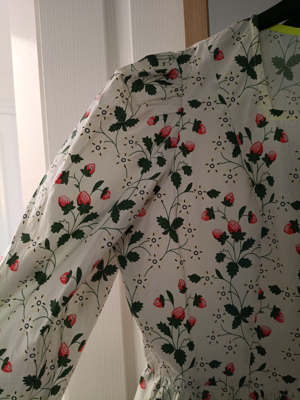 Batsheva X Laura Ashley Strawberry Print Dress Size 16 Fits 14 Bnwt