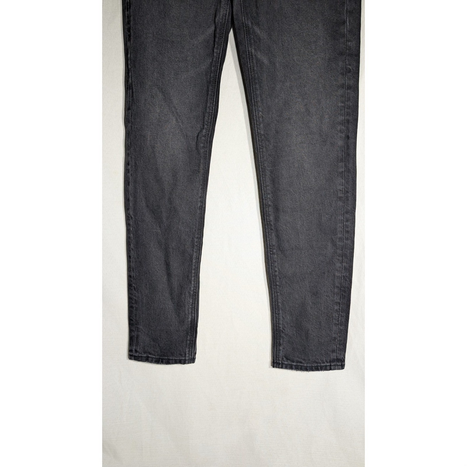 American Eagle Womens Charcoal 90s Skinny Stretch Jeans Sz O 25w Distressed