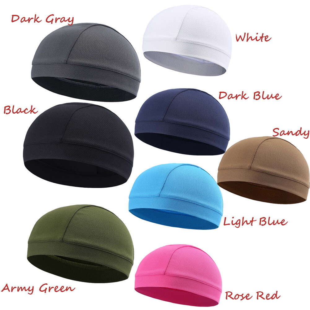Polyester Biker Skull Cap Motorcycle Head Wrap Du Doo Do Rag Hat Beanie