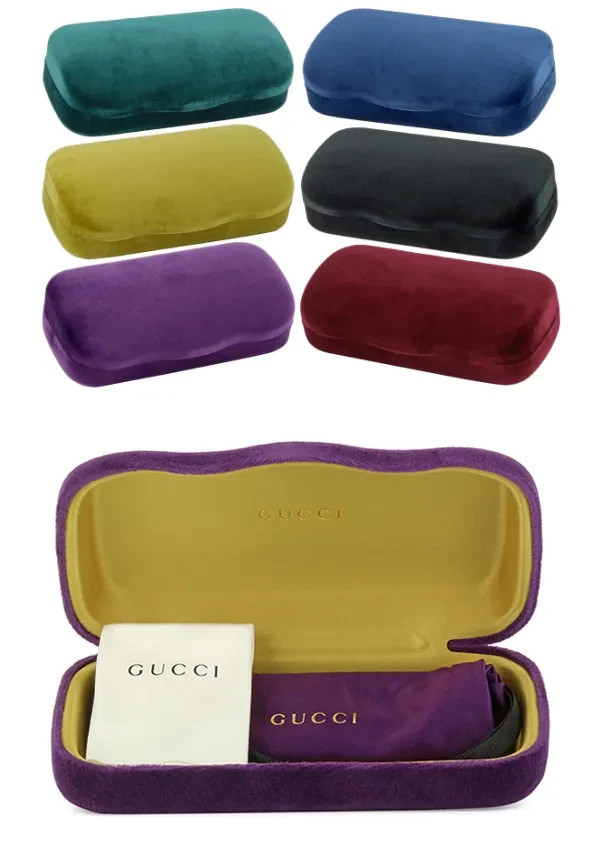 Gucci GG0479S 002 Aviator Oversized Sunglasses in Shiny Black/Yellow Lens 100%UV