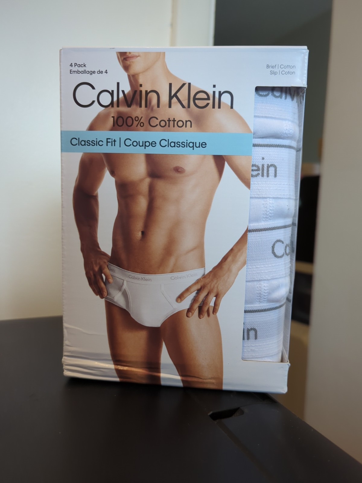 Calvin Klein 4 Pack Classic Fit 100% Cotton Briefs White