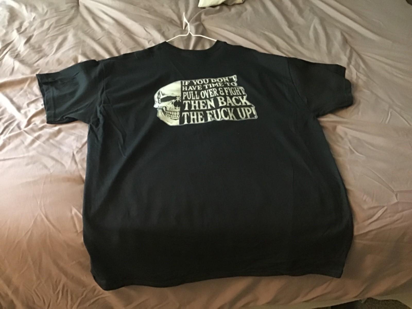 HarleyDavidson enthusiast T-shirt to back up if you don’t have time to fight