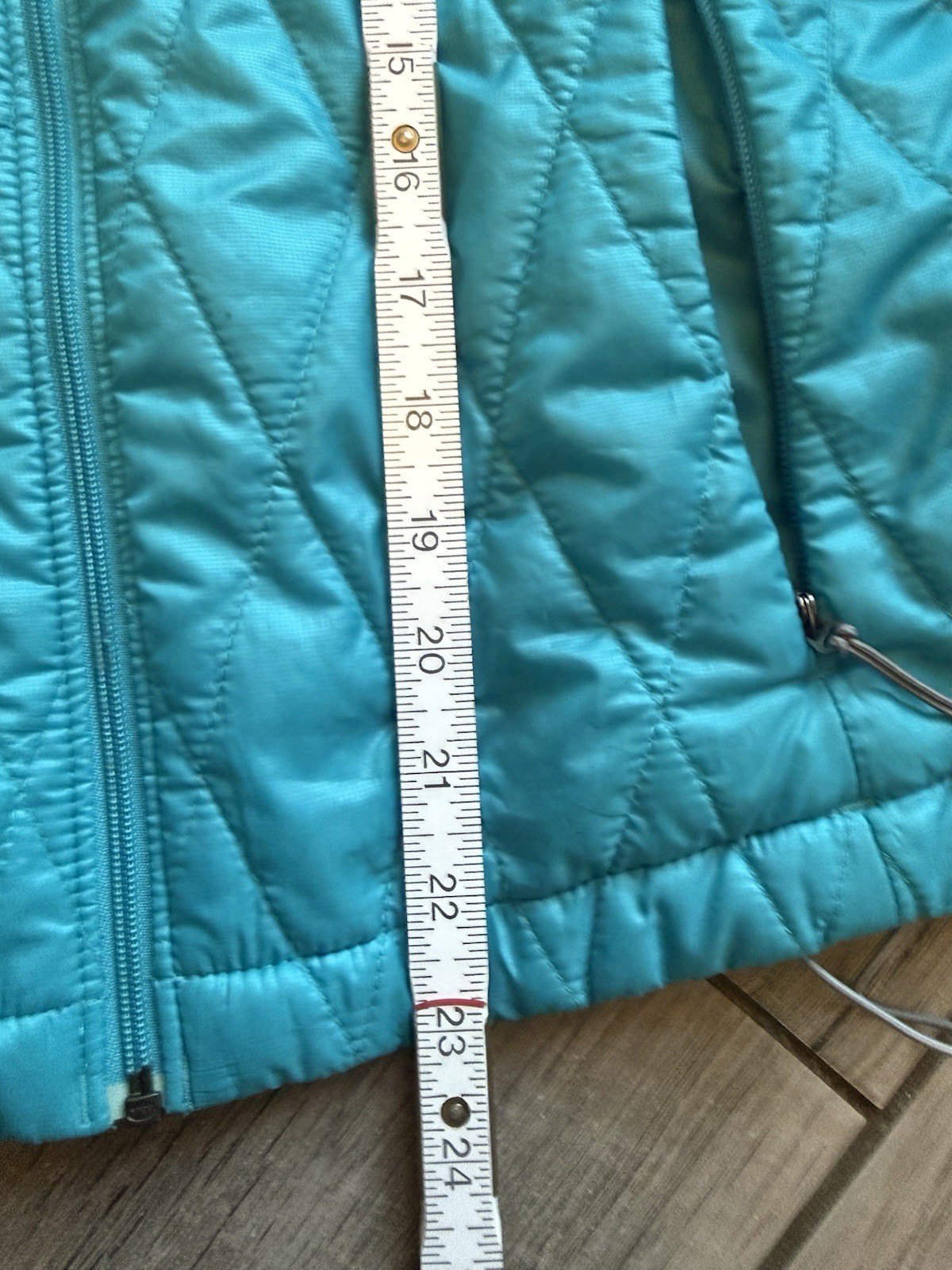 Patagonia Insulated Jacket Womens Small Blue Full Zip Packable Hiking Outdoor