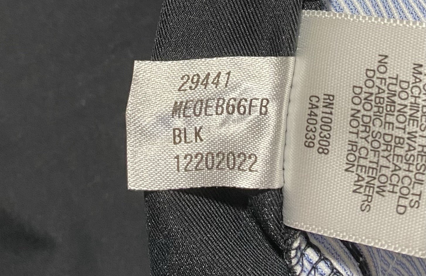 Peter Millar Golf Pants 40 x 30 Mens EB66 Performance Zip Fly Black
