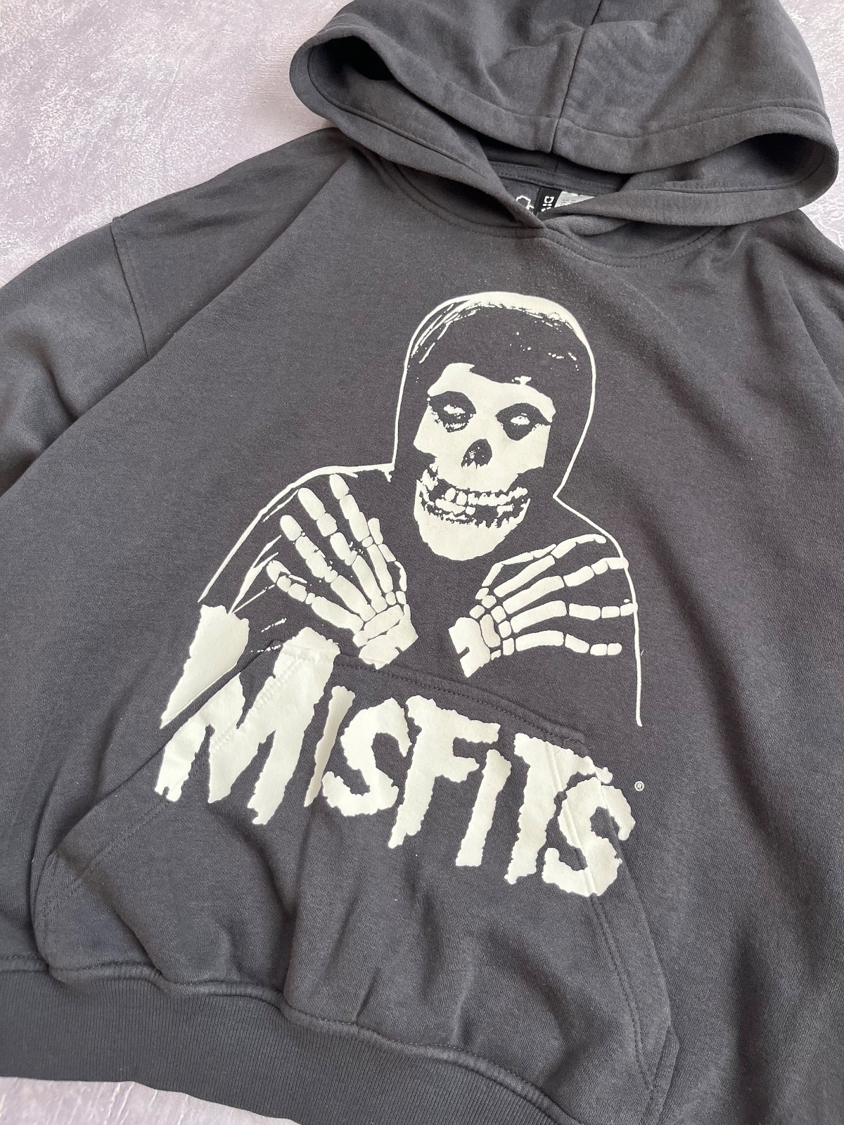MISFITS Crimson Ghost Licensed Punk Rock Hoodie 2023 XS Divided H&M Punk Mens