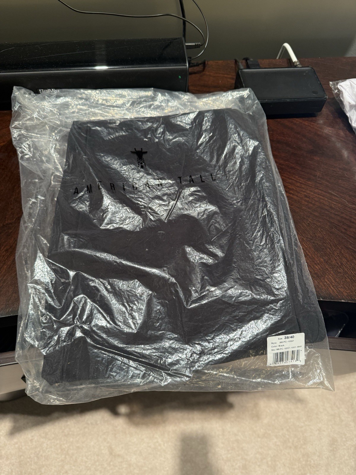 American Tall Men’s Performance Pants Black 38×40 NWT AM-PC-10541
