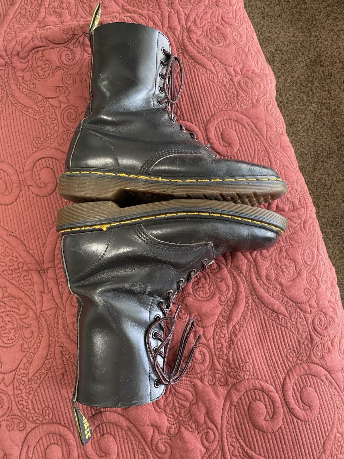 Dr. Martens 1490 Made In England Size 8 Vintage Boots