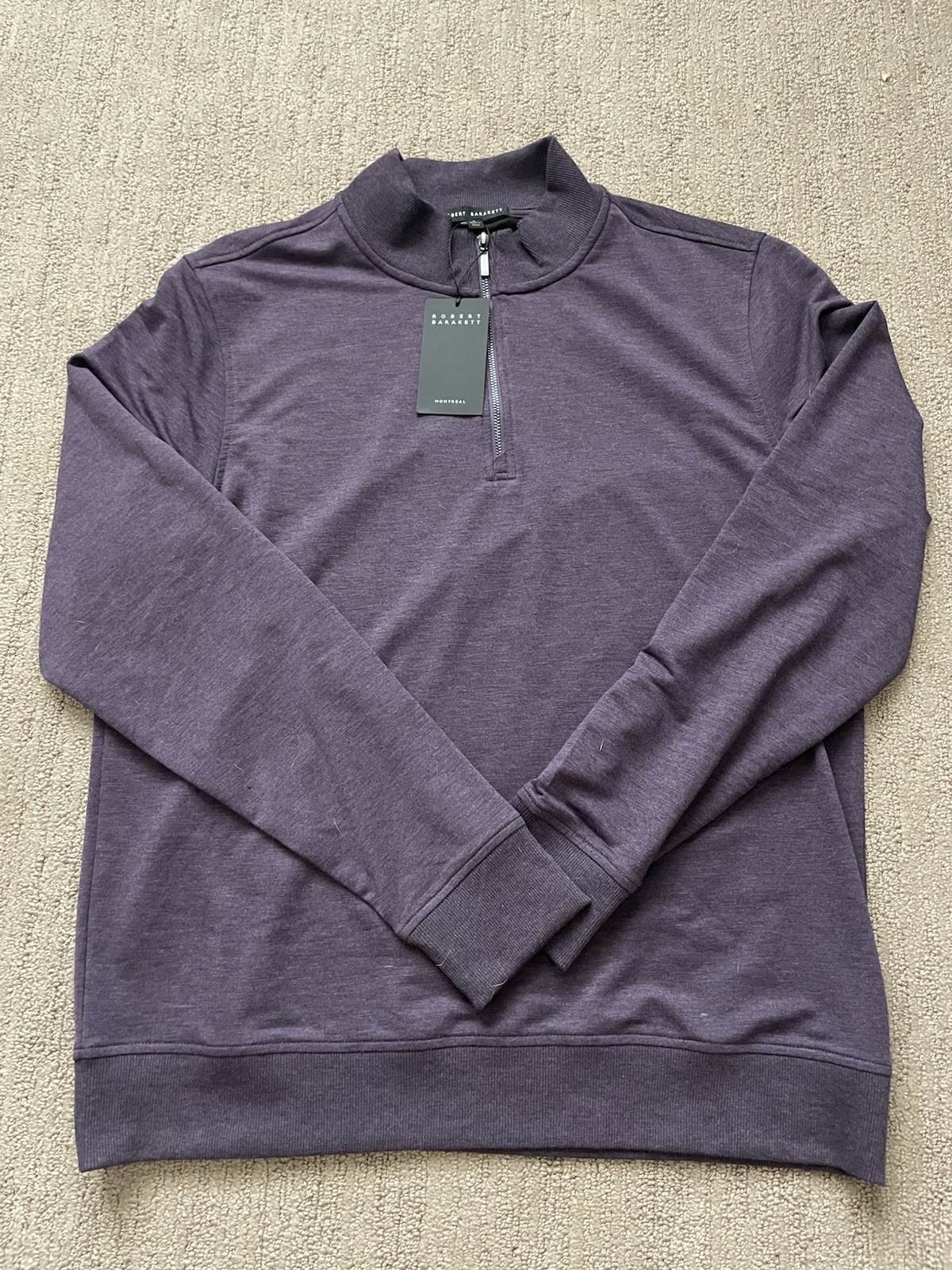 Robert Barakett Men’s Quarter Zip Pullover – New w Tags