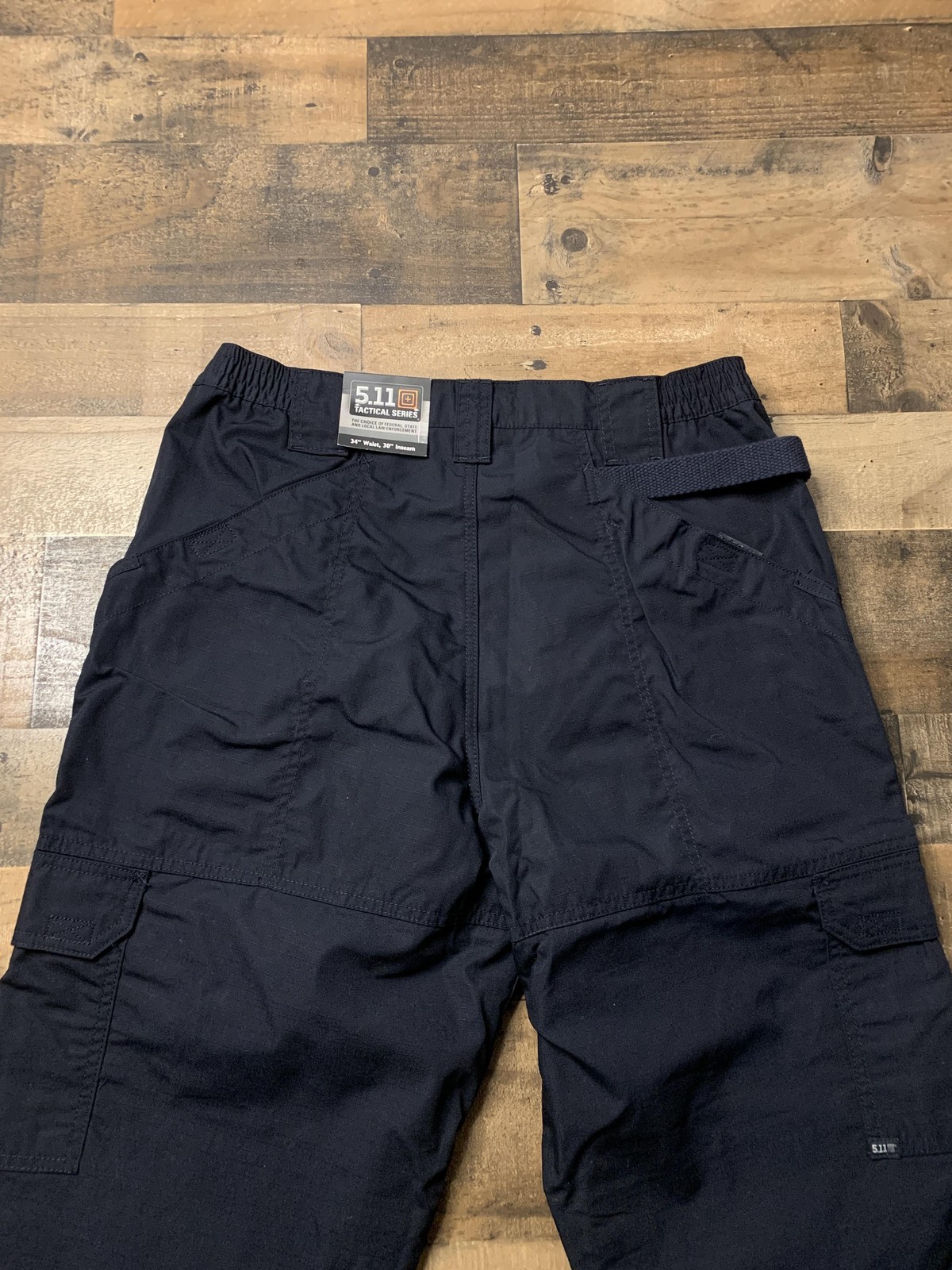 5.11 Tactical Pants Mens 34×30 Blue Taclite Pro Cargo Elastic Waist Work Ripstop