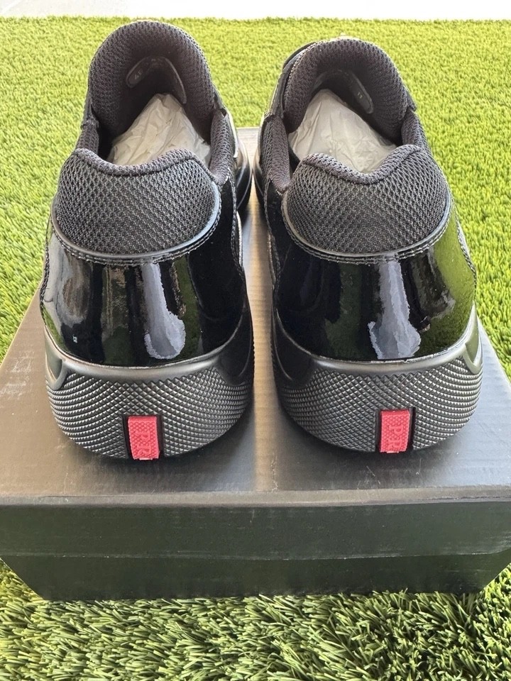 Prada America’s Cup Black Sneakers Men’s sports shoes Free Shipping