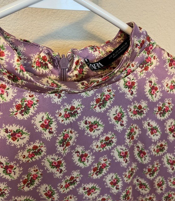 Zara floral dress – Medium, new