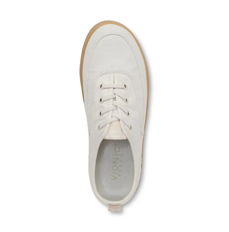 NEW VIONIC Women’s Beach Cyan Slip On Sneaker, Ivory (Medium)- No Import Fees