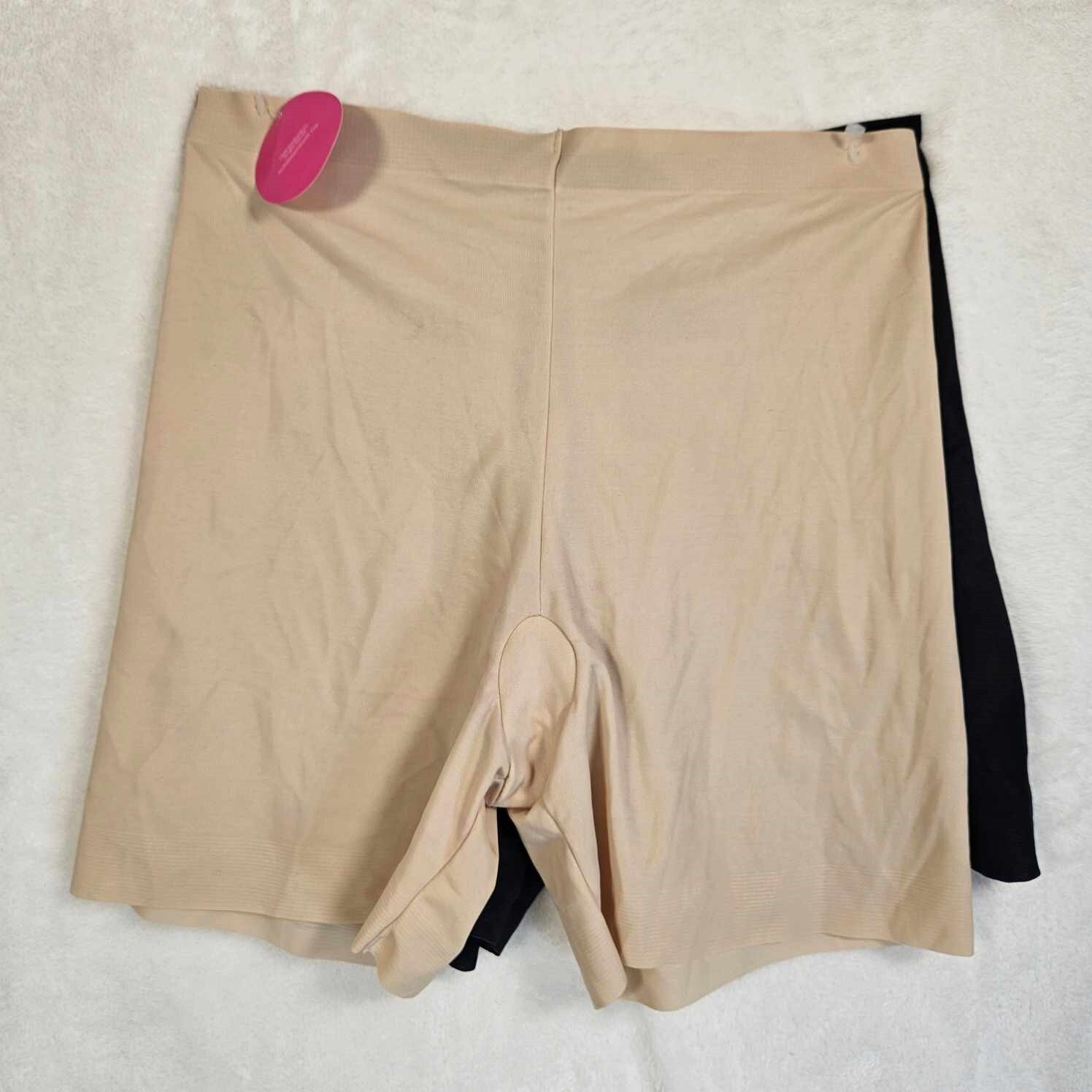 Maidenform 2pk Shaping Bottom Womens Medium Stretch Beige/Black