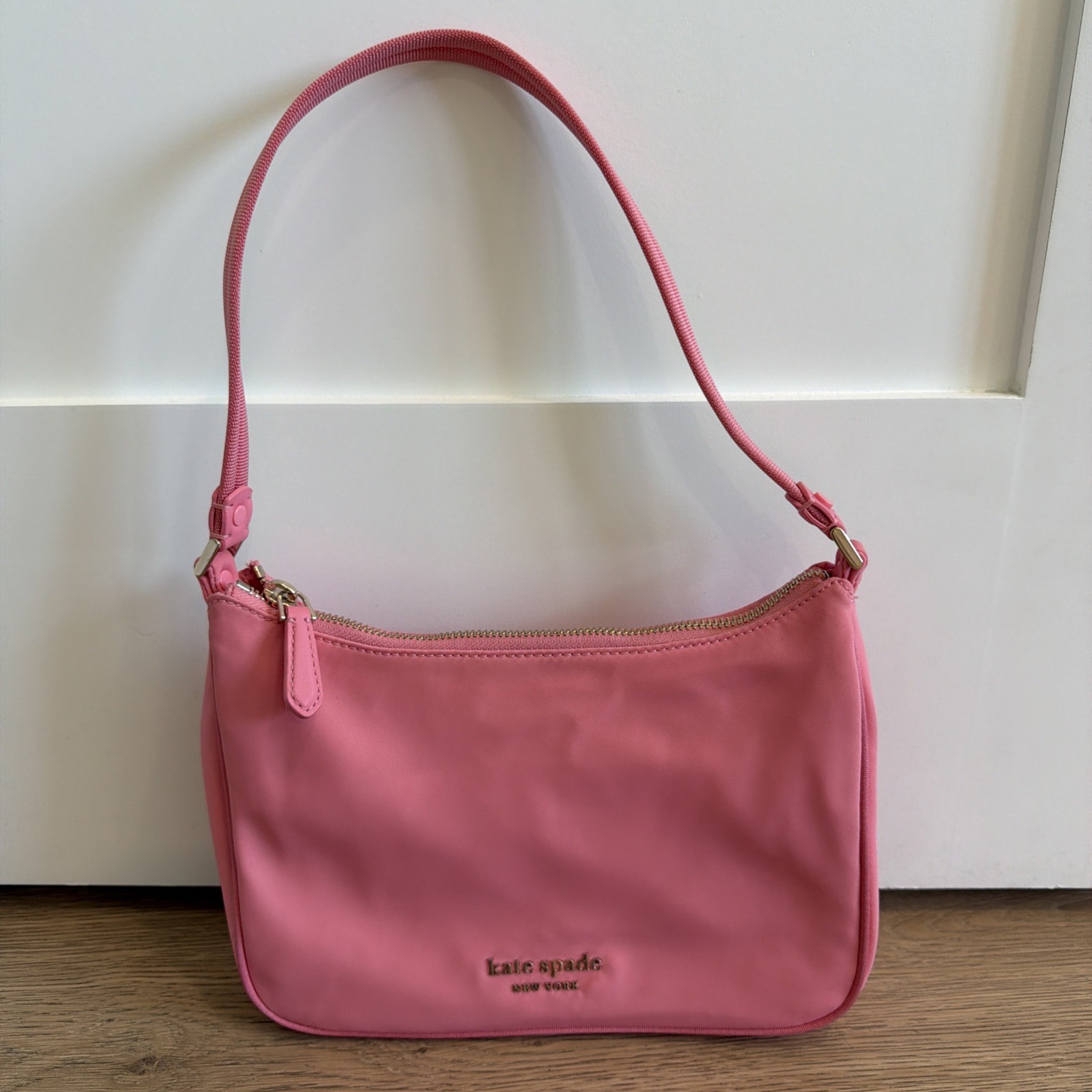 Kate Spade Pink Nylon Little Better Sam Small Shoulder Bag