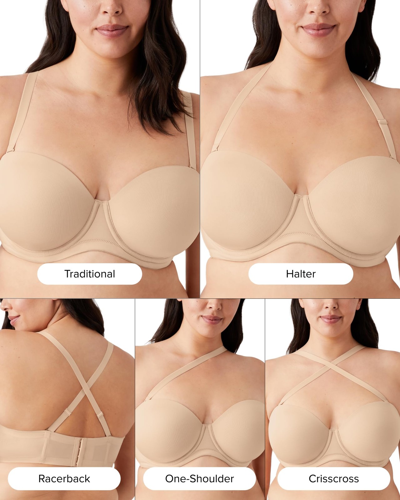 Wacoal Red Carpet 854119 Strapless Bra 40G Roebuck Full-Busted Comfortable