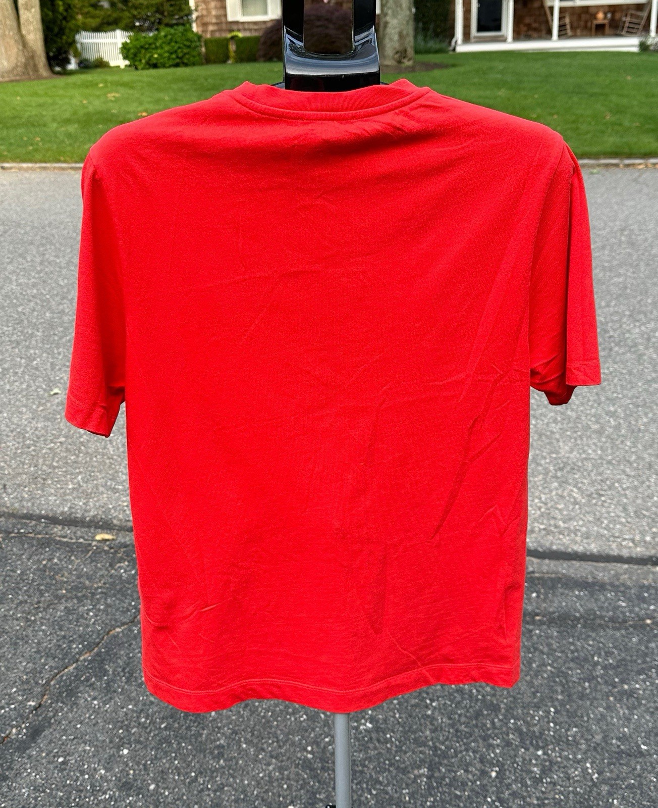 GOSHA RUBCHINSKIY Spell Out Graphic Tee Mens XS Red Shirt Russian Streetwear