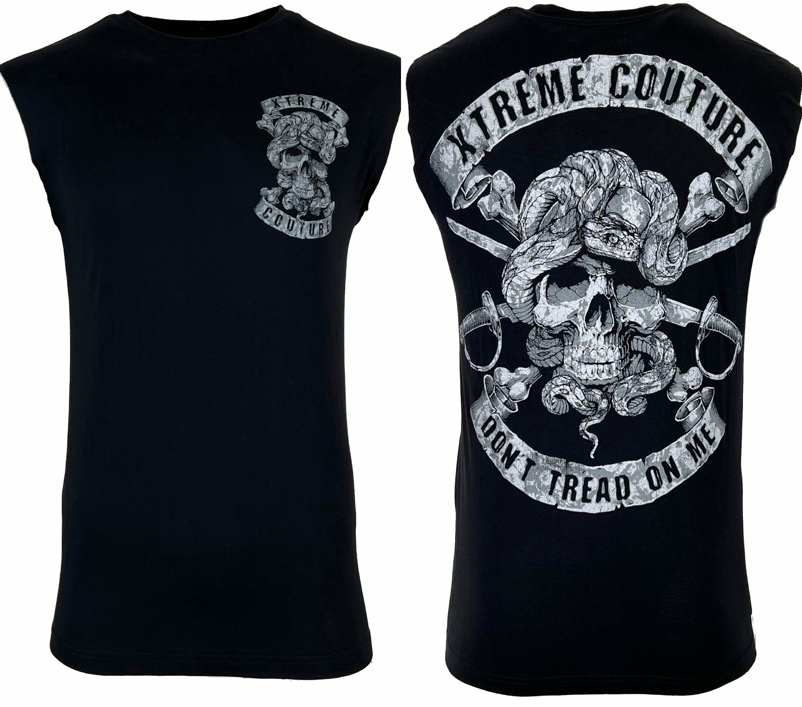 Xtreme Couture Men’s T-shirt DON’T TREAD MUSCLE TEE Sleeveless Black