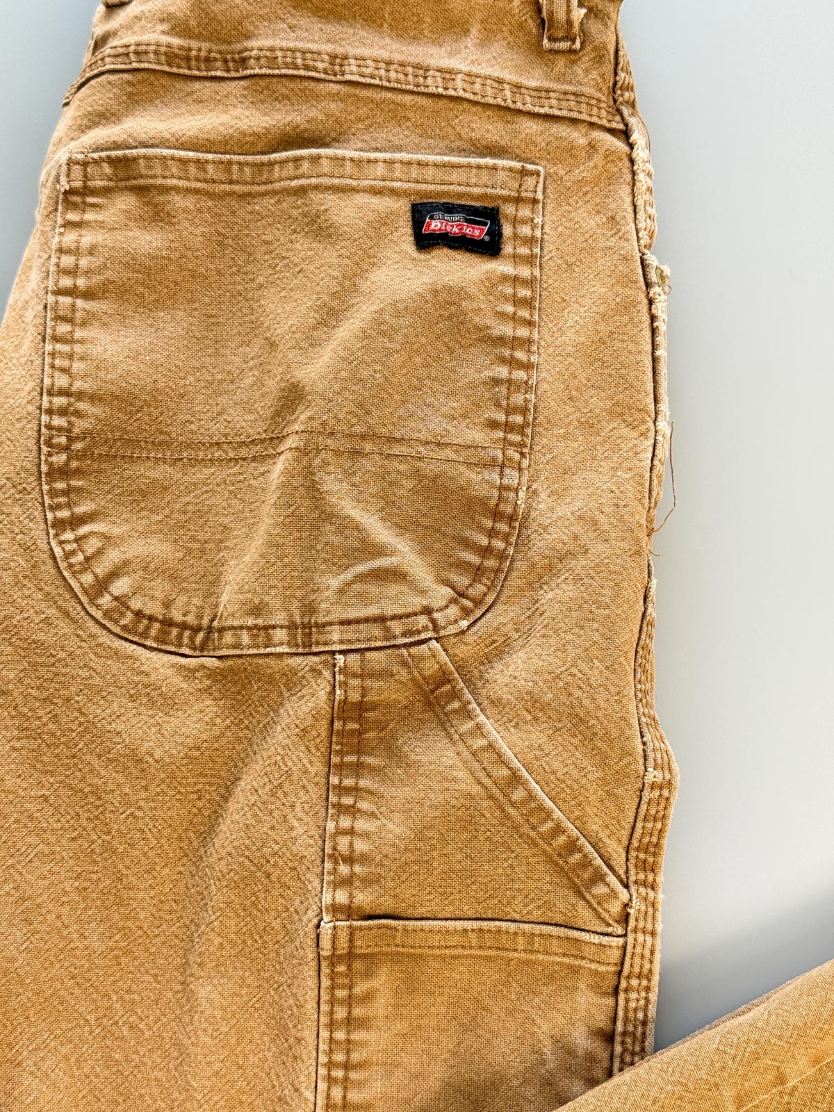 Dickies Carpenter Pants, Brown Workwear Pants, Distressed Dickies, Utility Pants