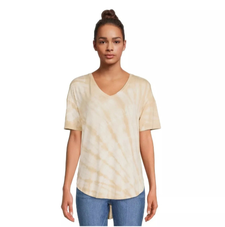 Time and Tru Womans V-Neck Tunic T-Shirt NWT *42