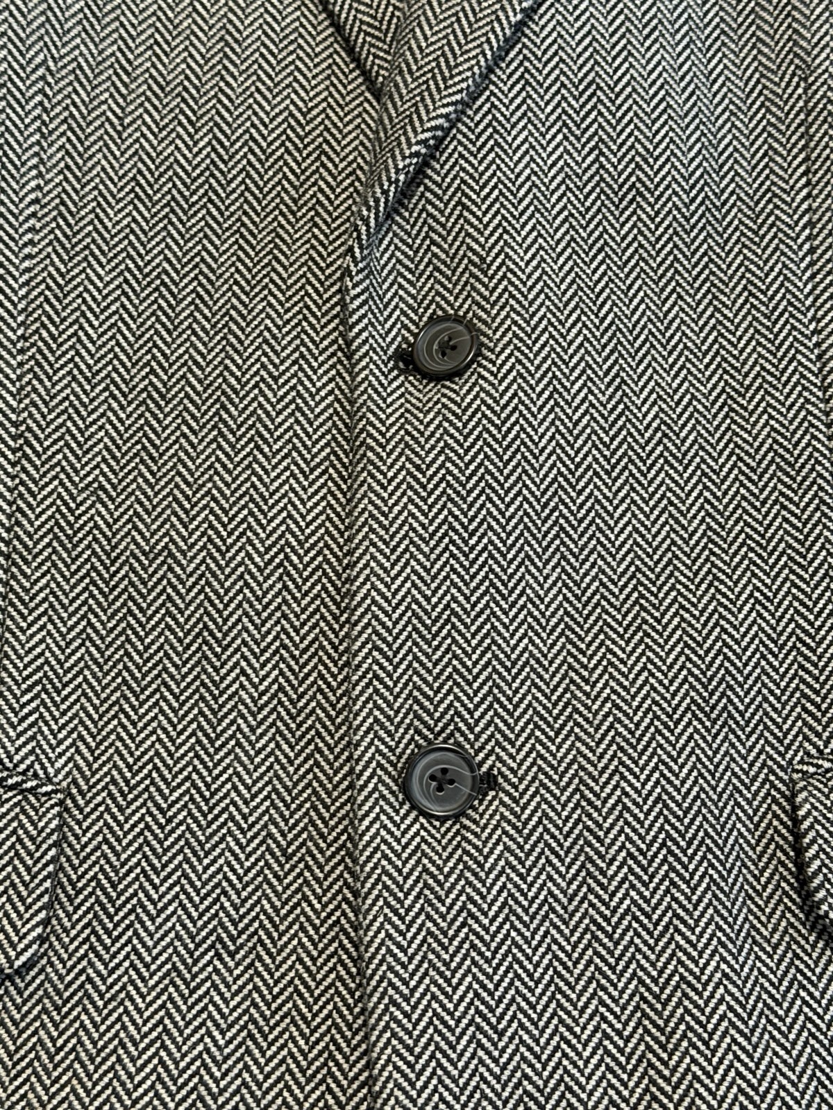 Michael Kors Men’s Blazer 44R Gray Herringbone Suit Jacket Tailored Fit 2 Button