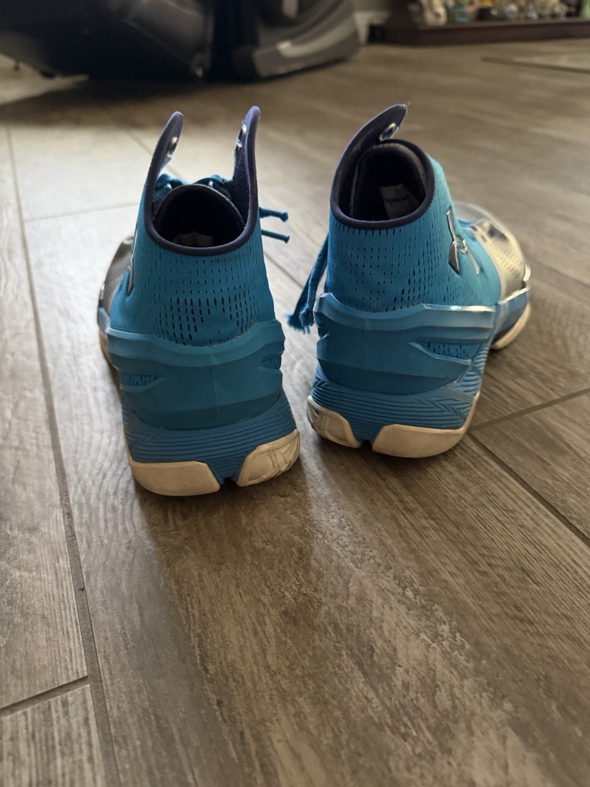 Under Armour Curry 2 Providence Road Blue/Gray Basketball Sneakers
