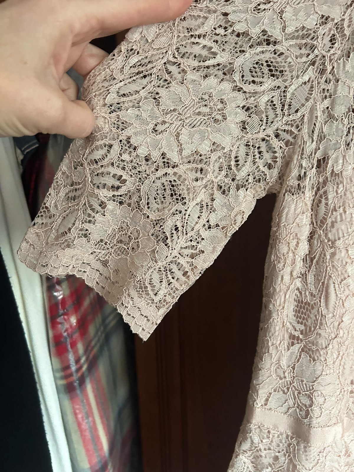 Jenny Packham No1 Blush Pink Chiffon & Lace Gown UK14 Never worn 💖