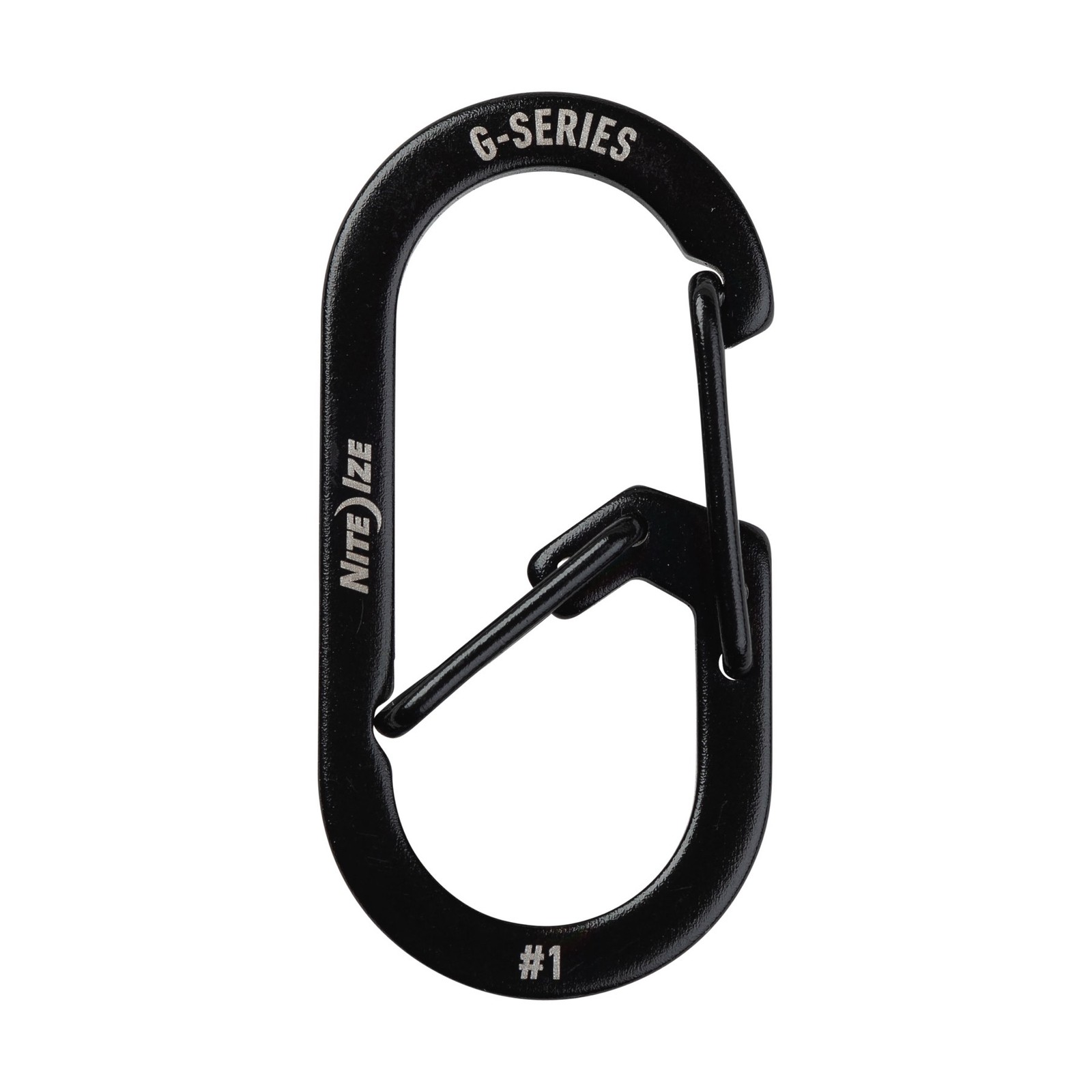 Nite Ize 2-Pack G-Series Dual Chamber S.S. Carabiner #1 – Black (2-Pack)