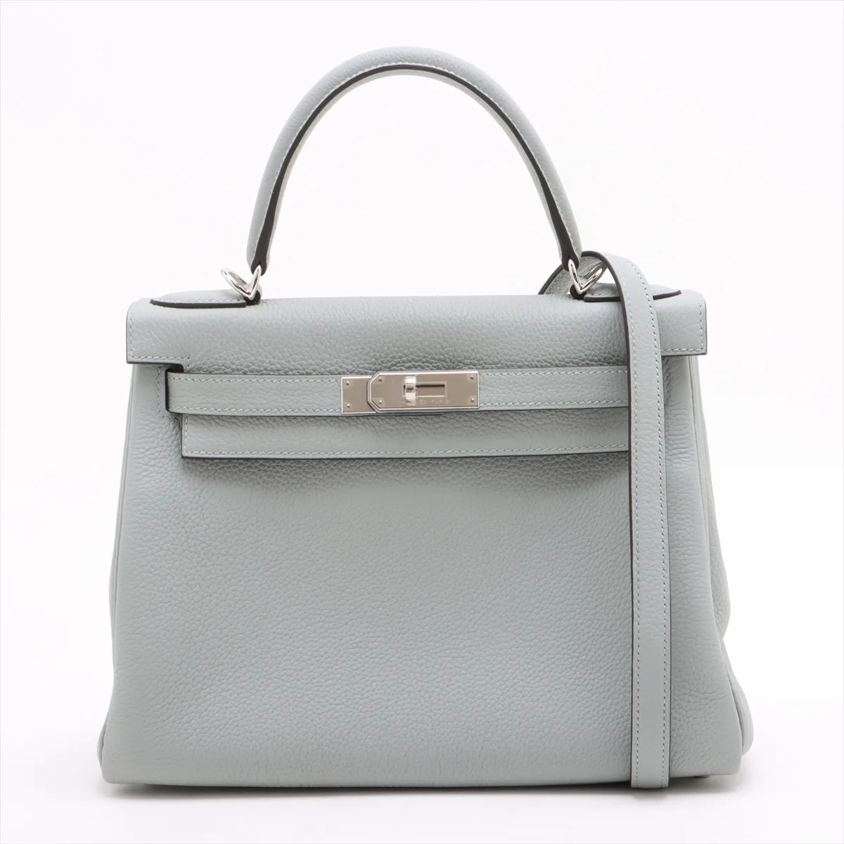 Hermès Kelly 28 Le Tournay Togo Blue glacier Silver Metal Fittings W: 2024