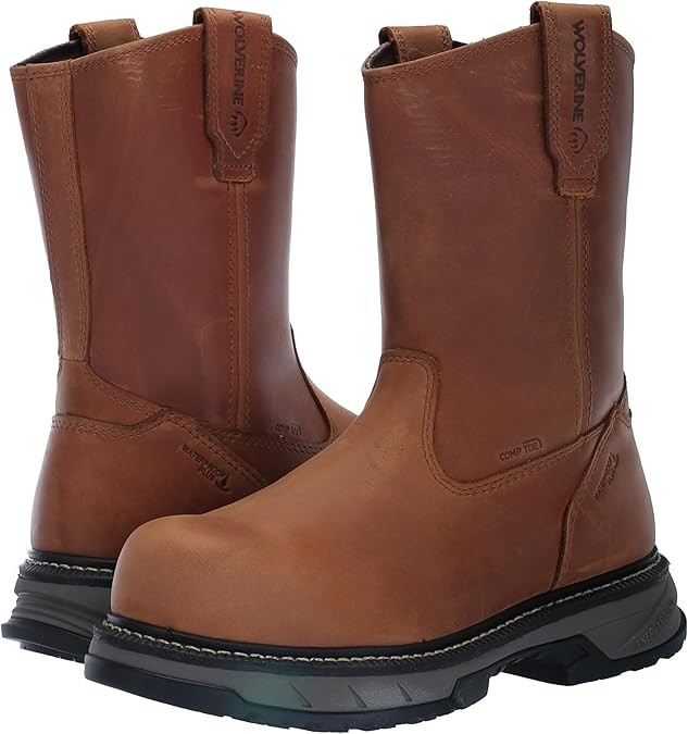 Wolverine W 241027 Safety Boots Wellington Waterproof Composite Toe Size 7.5