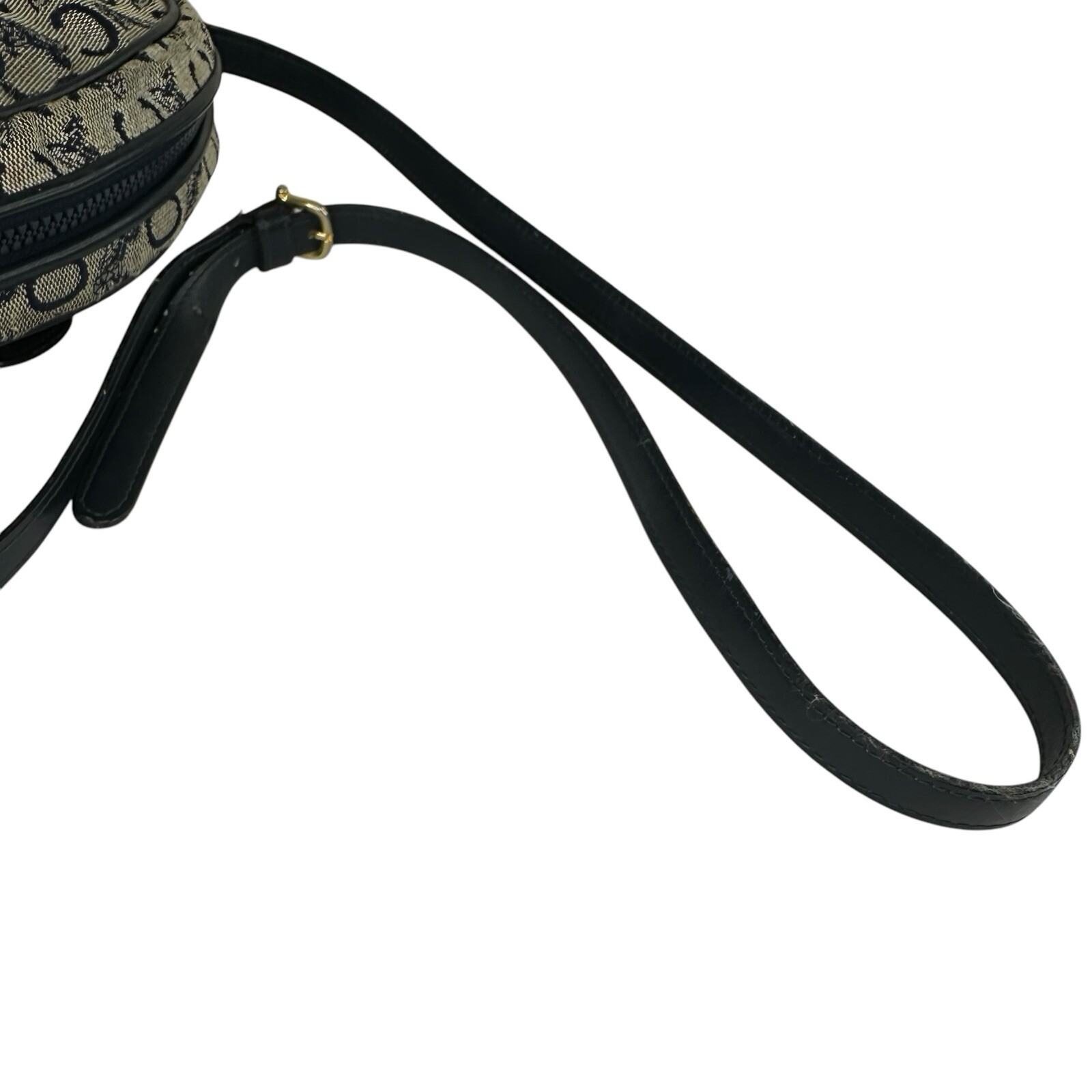 Celine Horse Carriage Hardware Gold Logo C Blue Jacquard/Leather Crossbody Bag