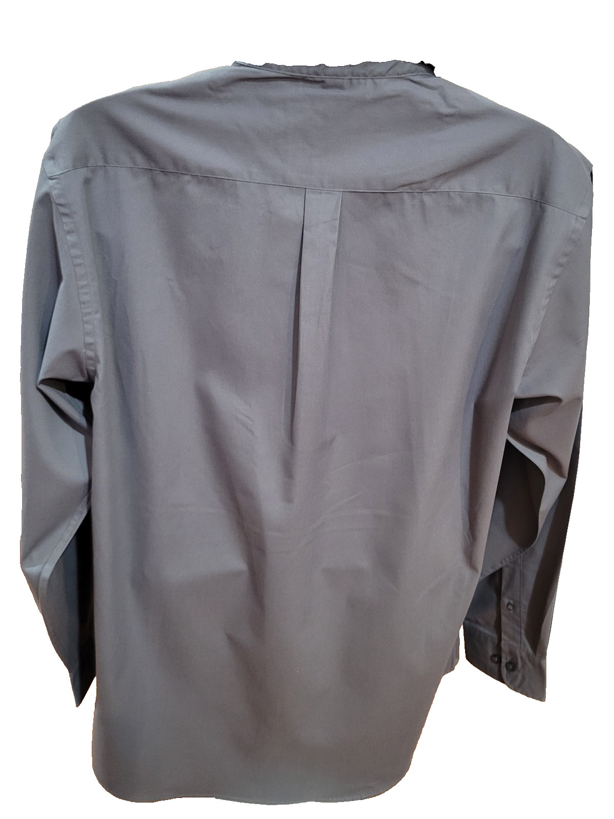 Port Authority Shirt Mens Large Gray Long Sleeve Work Button Down Sunpower New