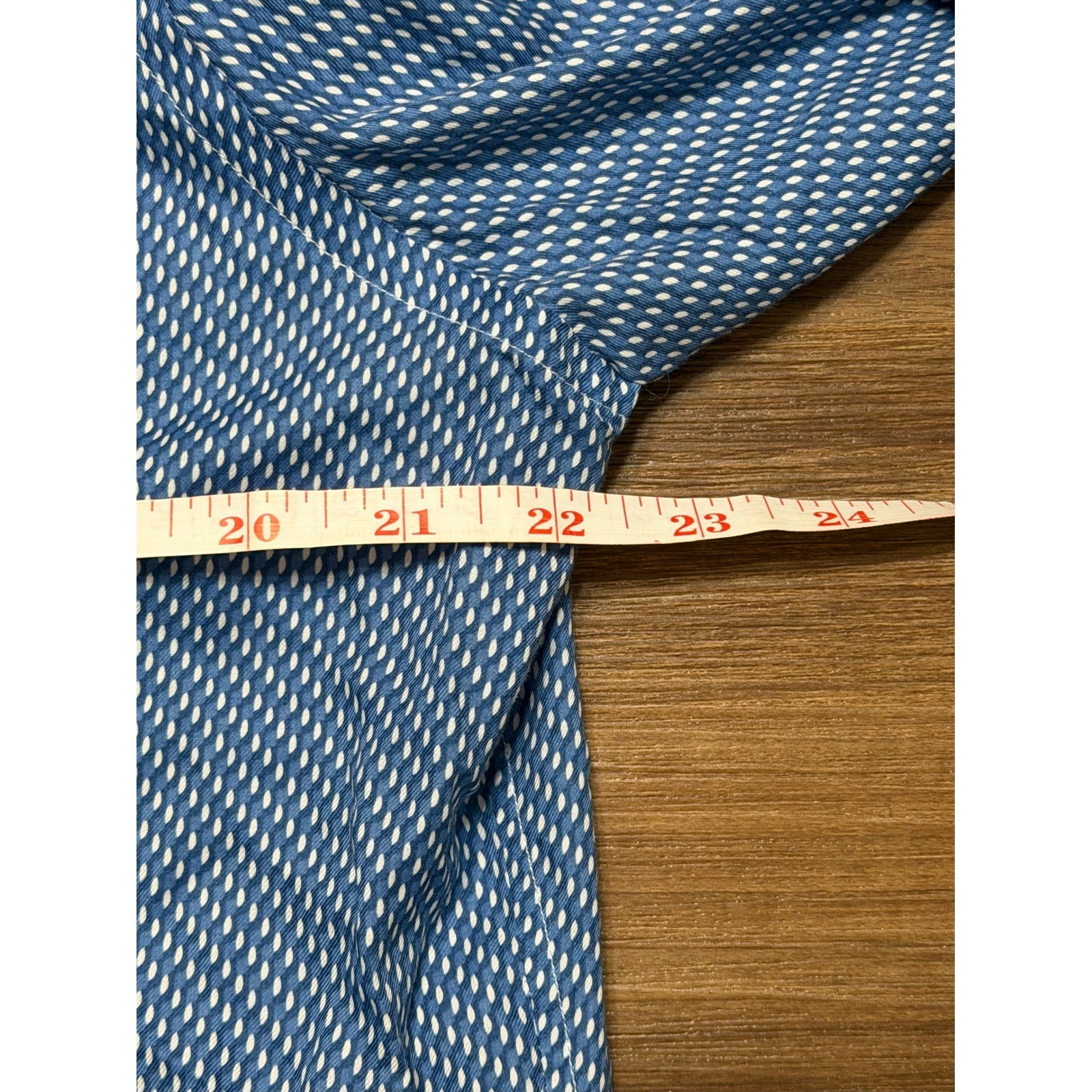 Ermenegildo Zegna Mens Blue White Geometric Print Button Down Shirt Sz L